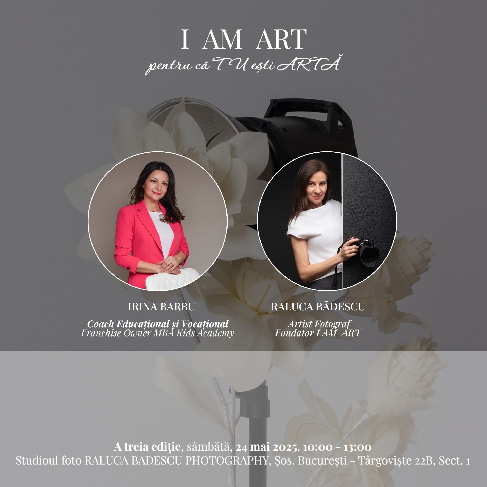 I AM ART, ediția a treia – Un workshop despre aptitudini vocaționale și despre fotografie de brand