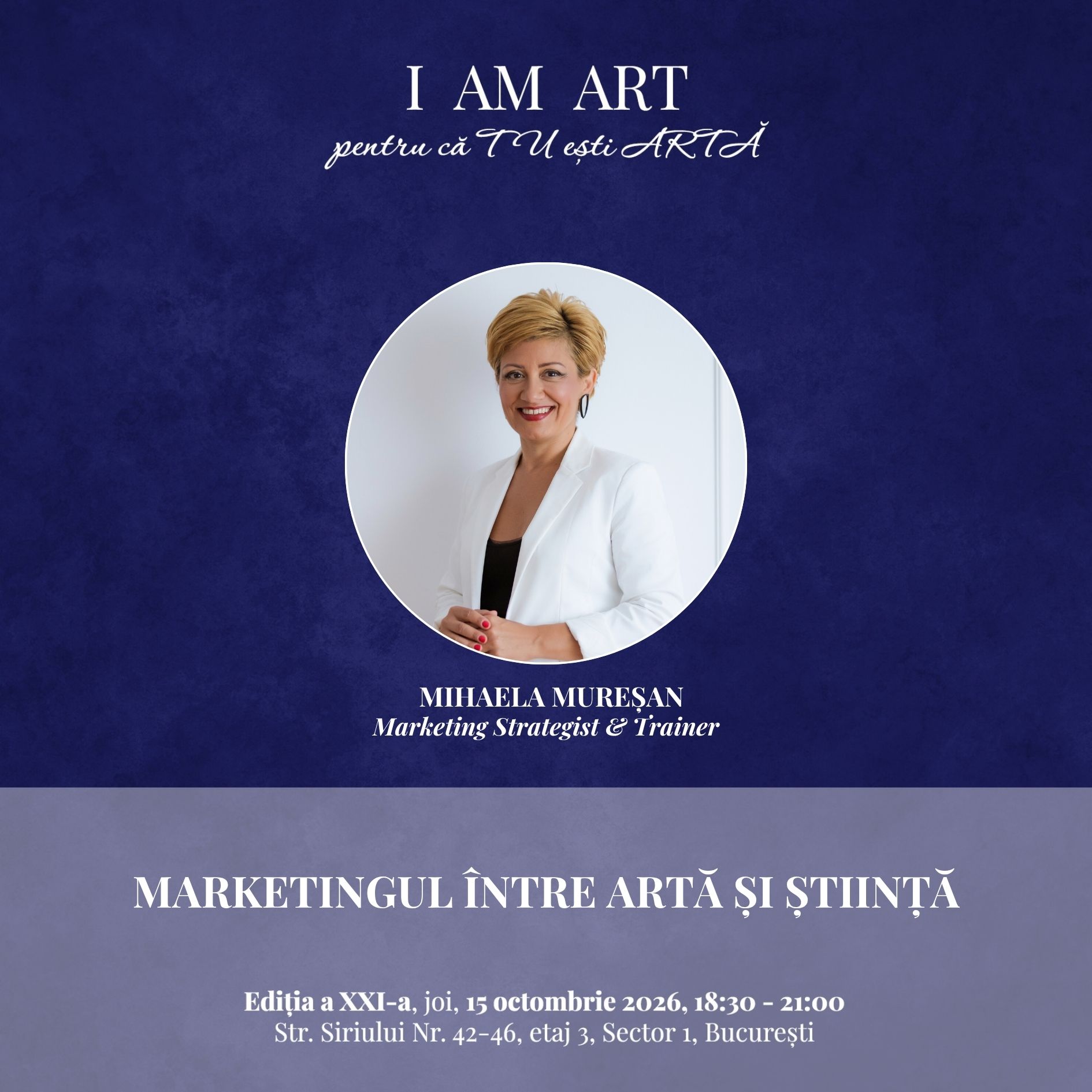 I AM ART - MARKETINGUL ÎNTRE ARTĂ ȘI ȘTIINȚĂ